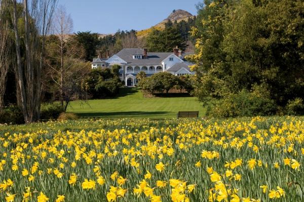 The beautiful gardens surrounding Otahuna Lodge  